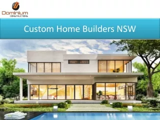 custom home builders nsw