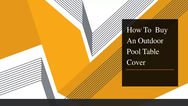 how to buy an outdoor pool table cover