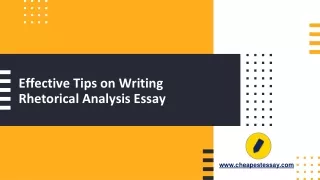 effective tips on writing rhetorical analysis essay