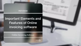 Important Elements and Features of Online invoicing software