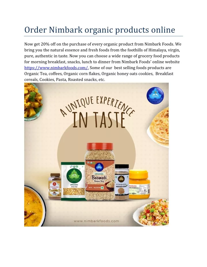 order nimbark organic products online