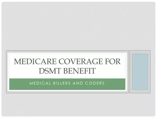medicare coverage for dsmt benefit