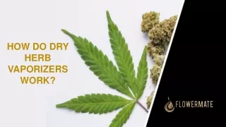 how do dry herb vaporizers work