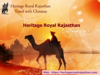 Heritage Walk-Tour in Rajasthan