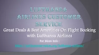 lufthansa airlines customer service