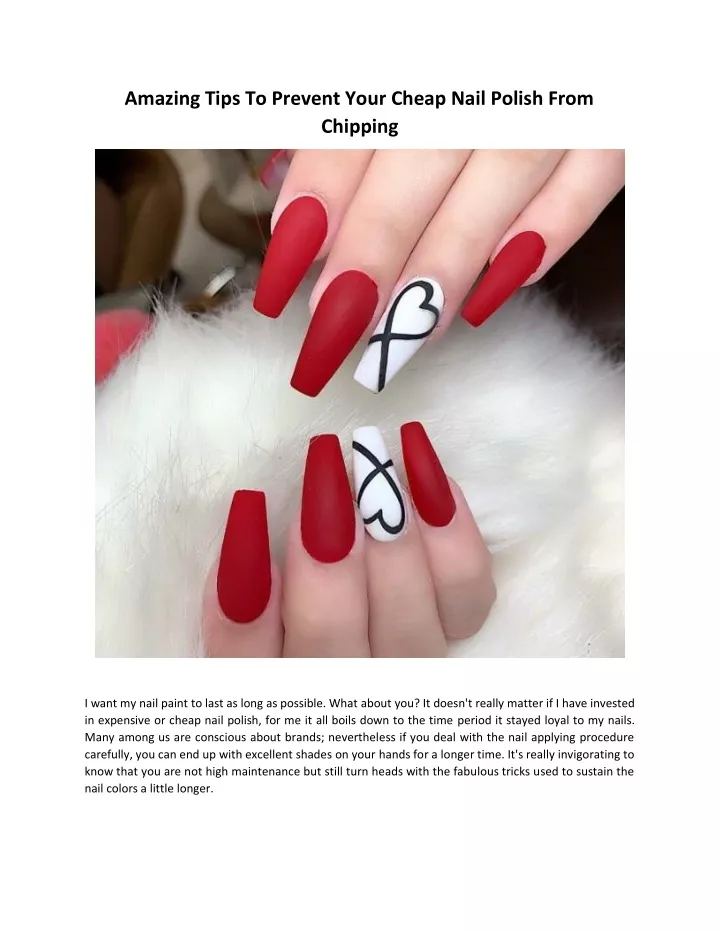 amazing tips to prevent your cheap nail polish