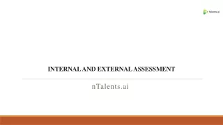 Internal and External Assessment for Employment