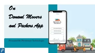 Packers & Movers App Development Services - Phontinent Technologies