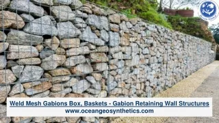 Weld Mesh Gabions Box, Baskets - Gabion Retaining Wall Structures