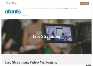 Live streaming video melbourne  live streaming video services melbourne