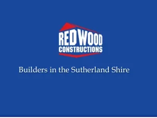 Builders in the Sutherland Shire