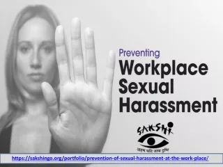 Prevention of Sexual Harassment at the work place