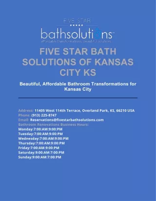 About Five Star Bath Solutions of Kansas City Kansas