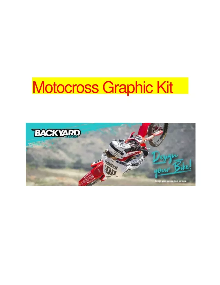 motocross graphic kit