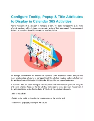 configure tooltip popup title attributes
