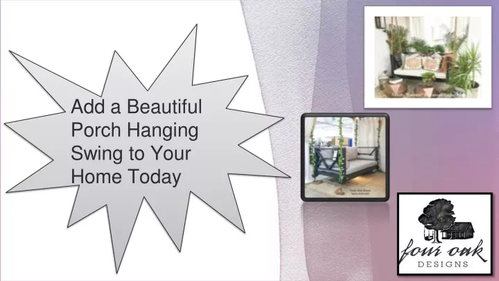 add a beautiful porch hanging swing to your home