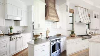 Making Installation Easy Of Kitchen Hood With Two Piece Wood Hoods