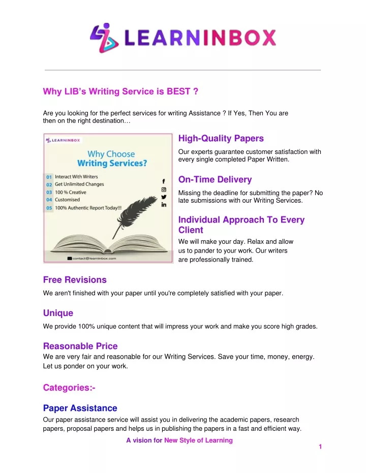 why lib s writing service is best are you looking
