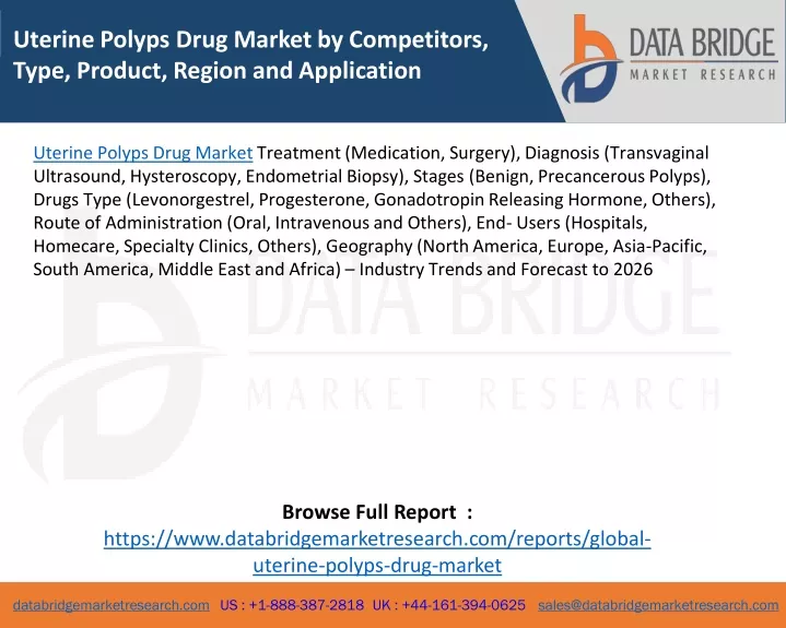 uterine polyps drug market by competitors type