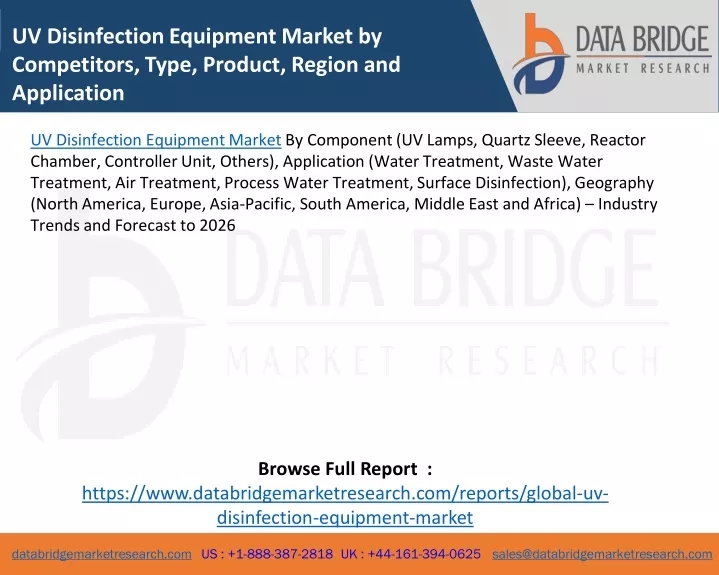 uv disinfection equipment market by competitors