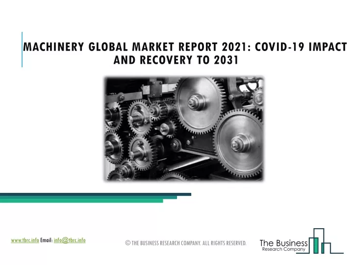 machinery global market report 2021 covid