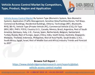vehicle access control market by competitors type