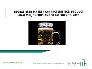 global beer market characteristics product