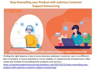 stop overselling your product with judicious