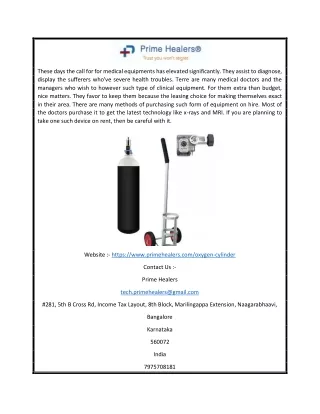 these days the call for for medical equipments
