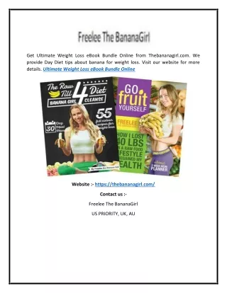 Ultimate Weight Loss Ebook Bundle Online | Thebananagirl.com