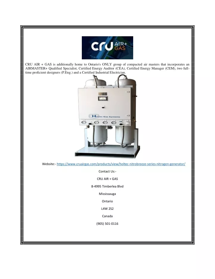 cru air gas is additionally home to ontario