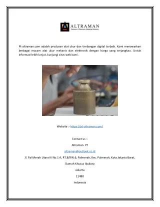 pt altraman com adalah produsen alat ukur