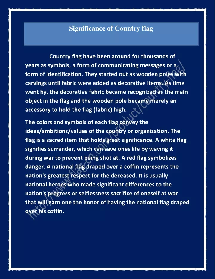 significance of country flag