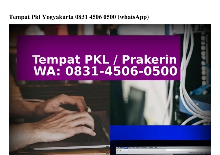 tempat pkl yogyakarta 0831 4506 0500 whatsapp