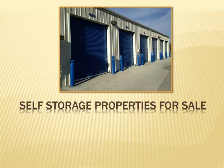 self storage properties for sale