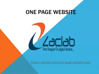 One page website