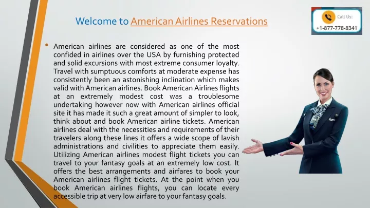 welcome to american airlines reservations