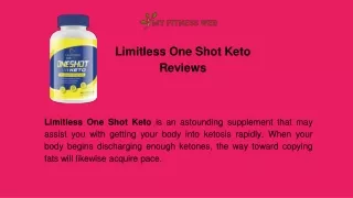 Limitless one Shot Keto Diet Pills For Weight Loss Supplement!