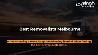 Choose The Best Melbourne Movers