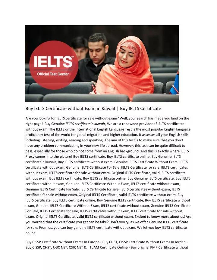 buy ielts certificate without exam in kuwait