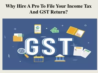 Why Hire A Pro To File Your Income Tax And GST Return?
