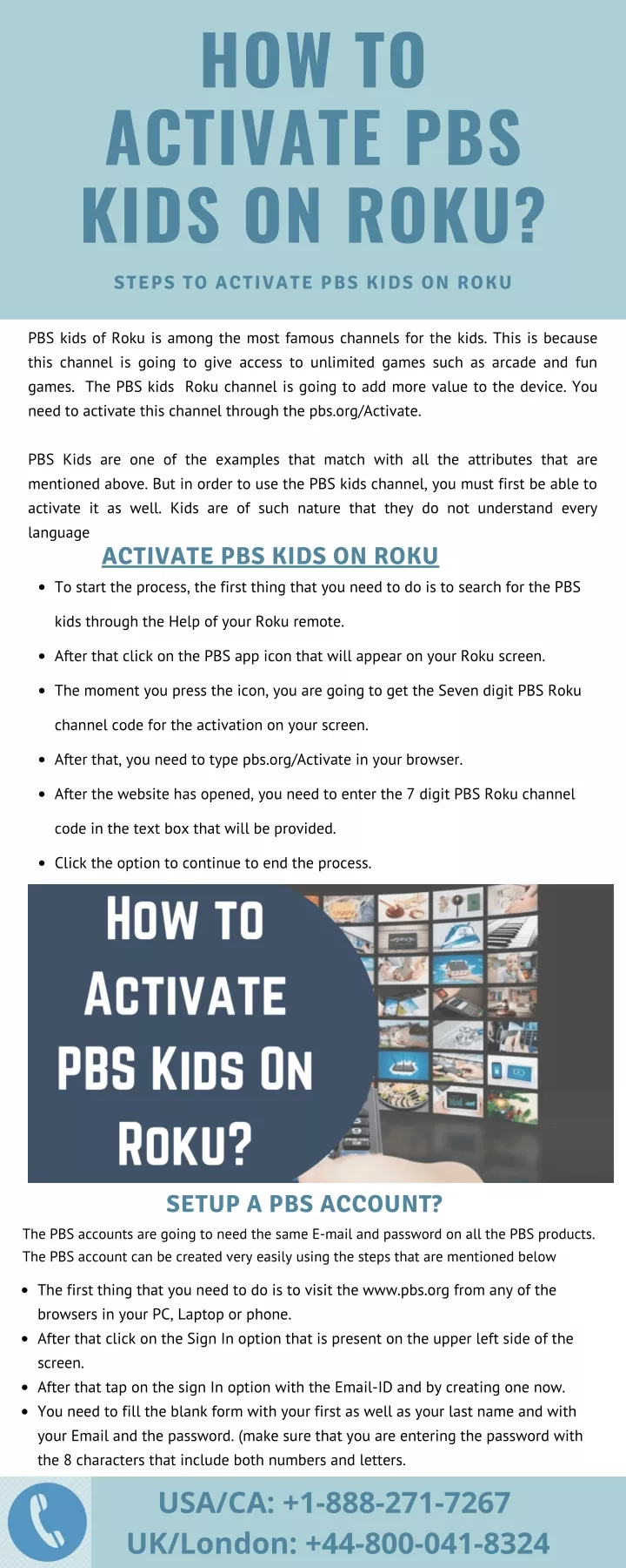 how to activate pbs kids on roku steps