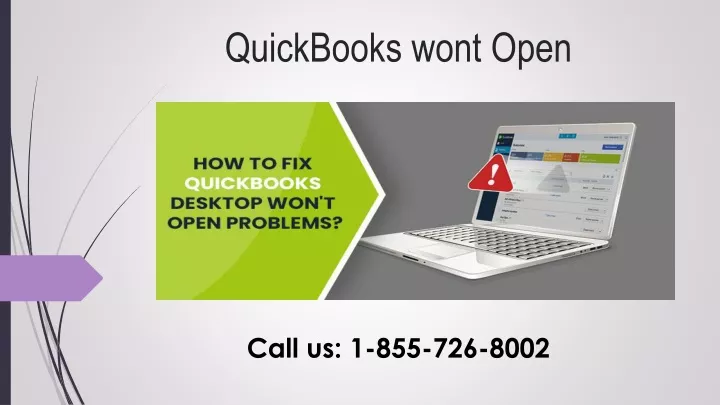 quickbooks wont open