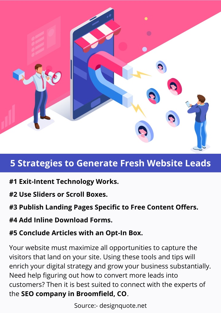 5 strategies to generate fresh website leads