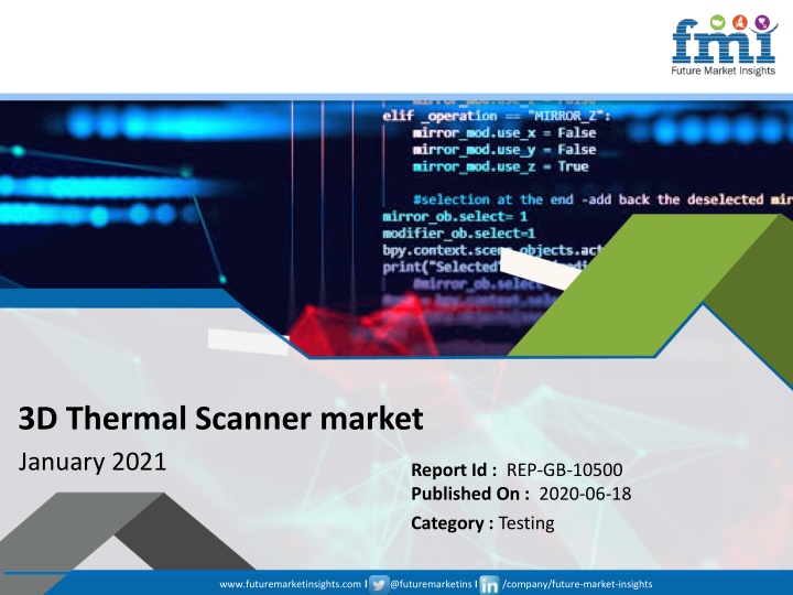 3d thermal scanner market january 2021