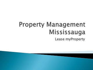 Property Management Mississauga