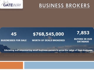 Sell Your Business with Gateway Business Brokers in Canada