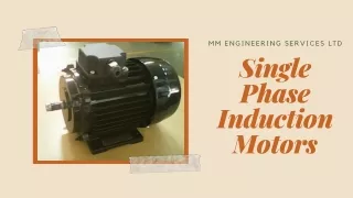 Shop Single phase Induction Motors at Affordable Prices | MM Engineering Services Ltd