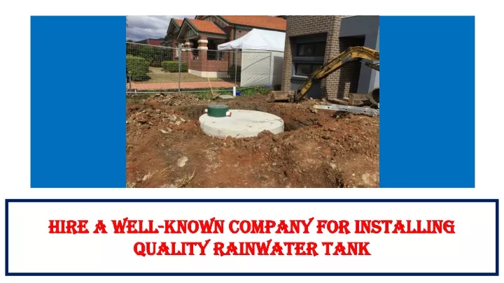 hire a well known company for installing quality