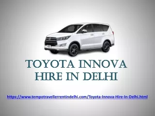 toyota innova hire in delhi